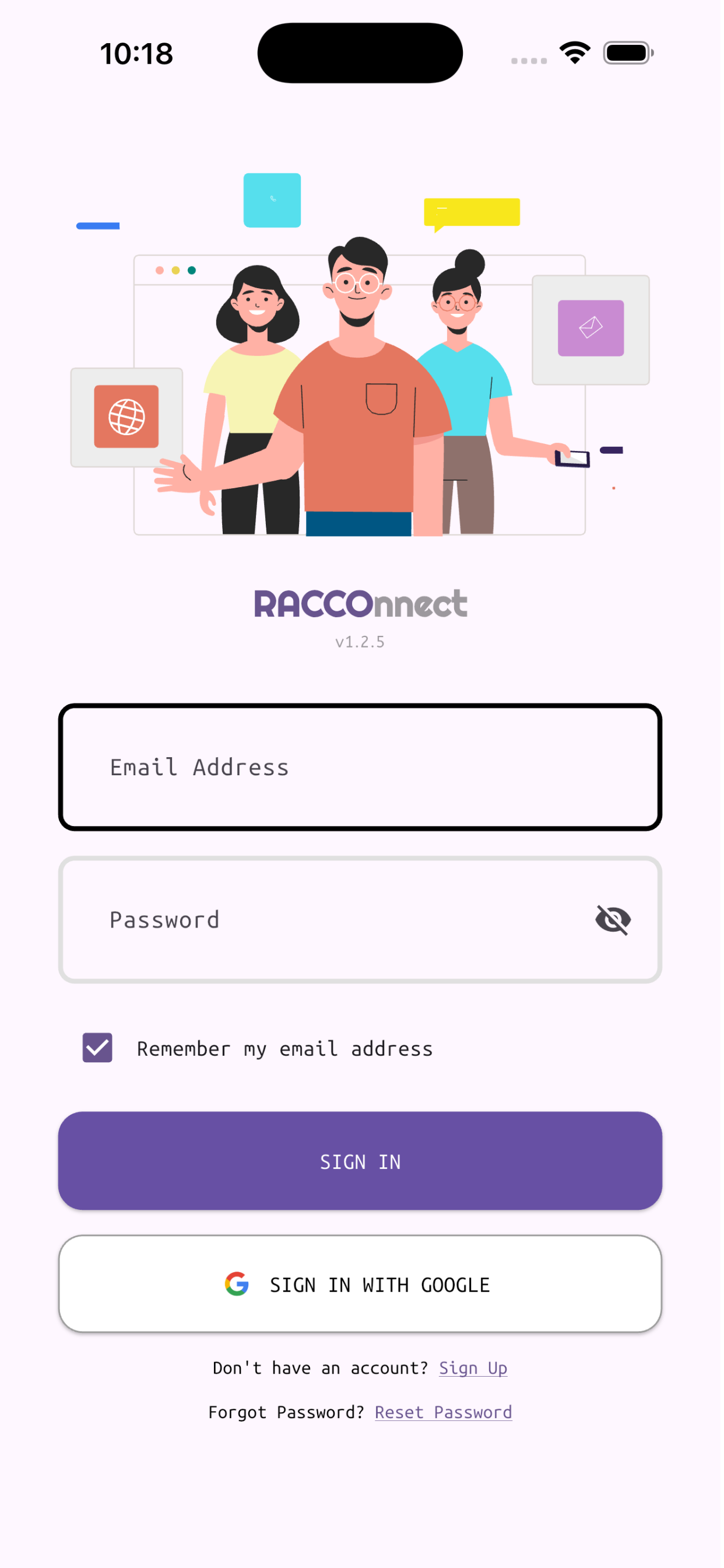 RACConnect iPhone View